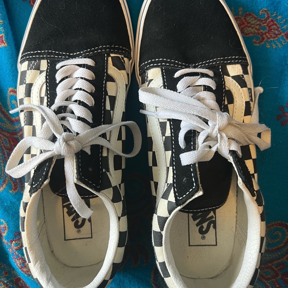 Vans checkerboard shoes